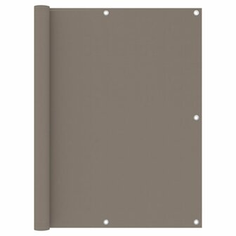 Balkonscherm 120x600 cm oxford stof taupe 8720286117965 1