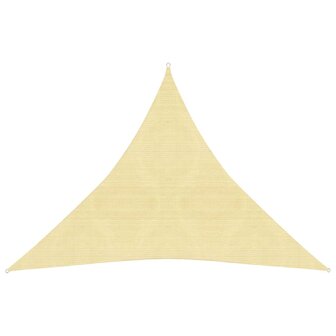 Zonnezeil 160 g/m&sup2; 3x3x3 m HDPE beige 8720286097052 1