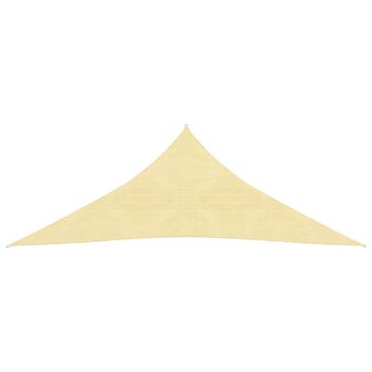 Zonnezeil 160 g/m&sup2; 3x3x3 m HDPE beige 8720286097052 2