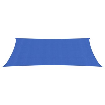 Zonnezeil 160 g/m&sup2; 2x5 m HDPE blauw 8720286100691 2