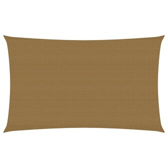 Zonnezeil 160 g/m&sup2; 3x6 m HDPE taupe 8720286099681 1