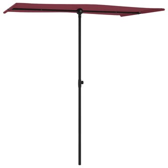 Parasol met aluminium paal 180x110 cm bordeauxrood 8719883763408 3