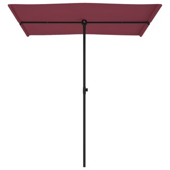 Parasol met aluminium paal 180x110 cm bordeauxrood 8719883763408 4