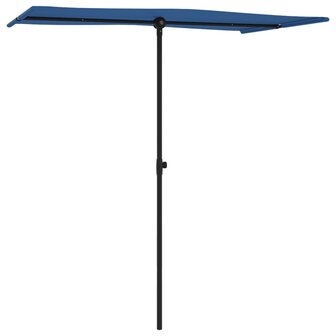 Parasol met aluminium paal 180x110 cm azuurblauw 8719883763439 3