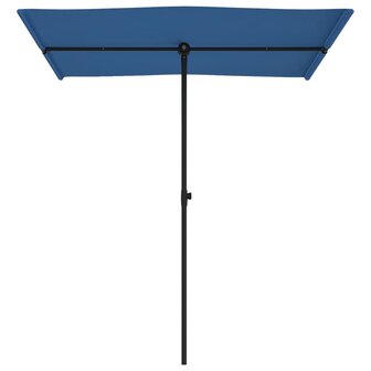 Parasol met aluminium paal 180x110 cm azuurblauw 8719883763439 4