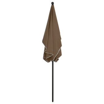 Parasol met paal 210x140 cm taupe 8720286205051 4