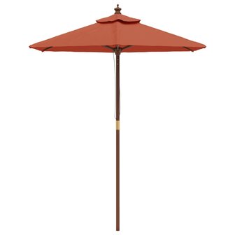 Parasol met houten paal 196x231 cm terracottakleurig 8720845760489 3