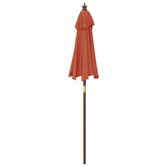 Parasol met houten paal 196x231 cm terracottakleurig 8720845760489 5