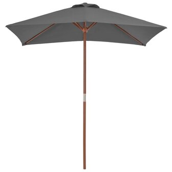 Parasol met houten paal 150x200 cm antraciet 8718475697749 2