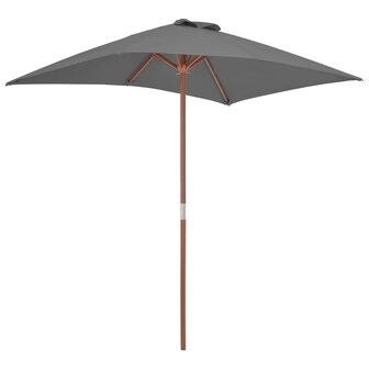 Parasol met houten paal 150x200 cm antraciet 8718475697749 4