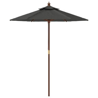 Parasol met houten paal 196x231 cm antracietkleurig 8720845760458 4