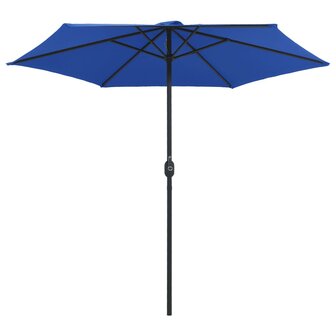 Parasol met aluminium paal 270x246 cm azuurblauw 8719883763590 3