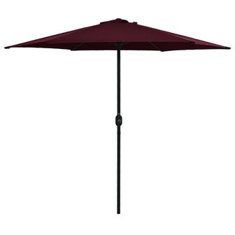 Parasol met aluminium paal 270x246 cm bordeauxrood 8719883763569 1