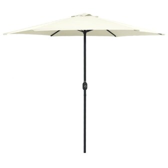 Parasol met aluminium paal 270x246 cm zandwit 8719883763538 1