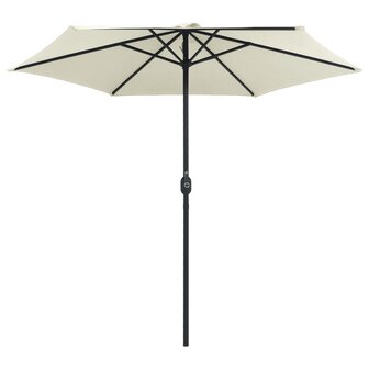 Parasol met aluminium paal 270x246 cm zandwit 8719883763538 3