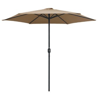 Parasol met aluminium paal 270x246 cm taupe 8719883763552 2