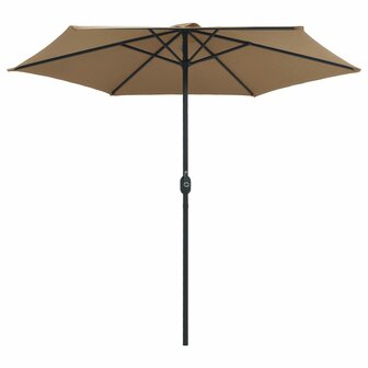 Parasol met aluminium paal 270x246 cm taupe 8719883763552 3