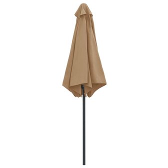 Parasol met aluminium paal 270x246 cm taupe 8719883763552 4