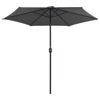 Parasol met aluminium paal 270x246 cm antraciet 8719883763545 3