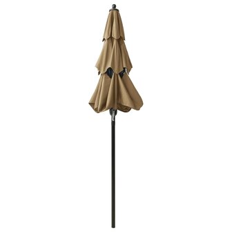 Parasol 3-laags met aluminium paal 2 m taupe 8720286165379 4