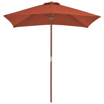 Parasol met houten paal 150x200 cm terracottakleurig 8718475697770 3