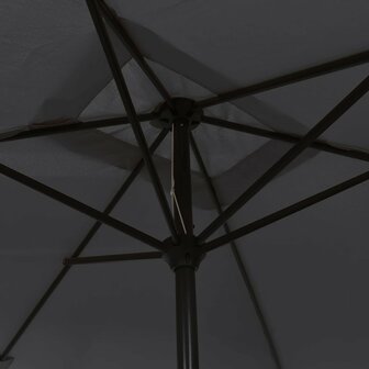 Parasol met metalen paal 300x200 cm zwart 8719883744551 5