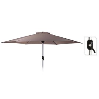 ProGarden Parasol Mardi 270 cm taupe 8719987361807 1