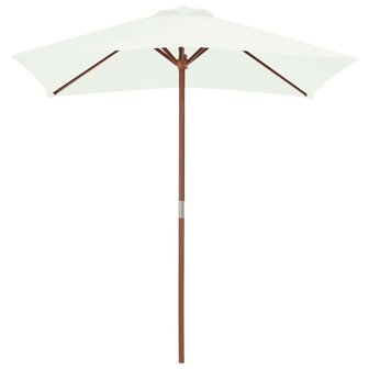 Parasol met houten paal 150x200 cm zandkleurig 8718475697725 2