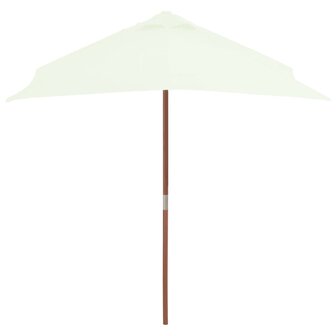 Parasol met houten paal 150x200 cm zandkleurig 8718475697725 3