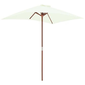 Parasol met houten paal 150x200 cm zandkleurig 8718475697725 4