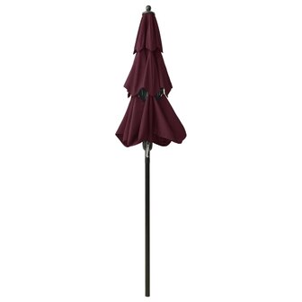 Parasol 3-laags met aluminium paal 2 m bordeauxrood 8720286165386 4