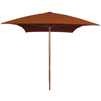 Parasol met houten paal 200x300 cm terracottakleurig 8720286164419 1