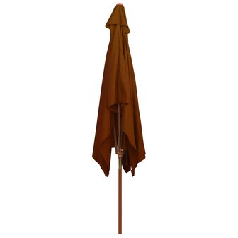 Parasol met houten paal 200x300 cm terracottakleurig 8720286164419 4