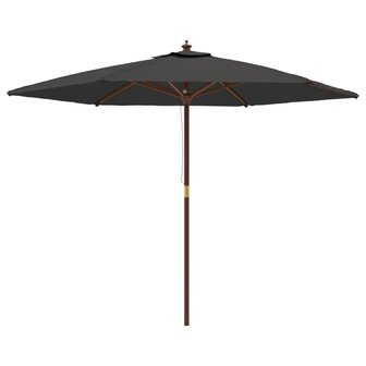 Parasol met houten paal 299x240 cm antracietkleurig 8720845760533 2