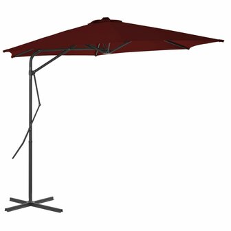 Parasol met stalen paal 300x230 cm bordeauxrood 8720286114940 2