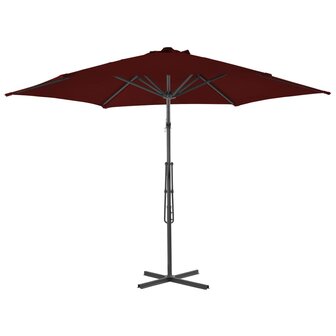 Parasol met stalen paal 300x230 cm bordeauxrood 8720286114940 3