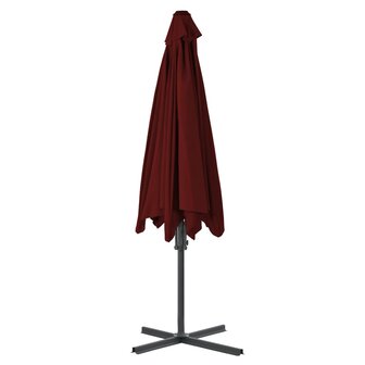 Parasol met stalen paal 300x230 cm bordeauxrood 8720286114940 4