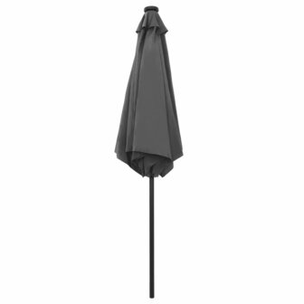 Parasol met LED-verlichting en aluminium paal 270 cm antraciet 8719883763620 4