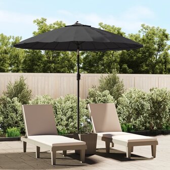 Parasol met aluminium paal 270 cm zwart 8719883763187 1