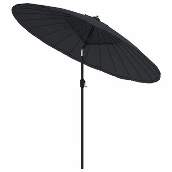 Parasol met aluminium paal 270 cm zwart 8719883763187 3