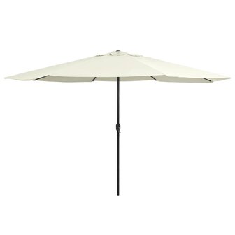 Parasol met metalen paal 390 cm zandwit 8719883763866 1