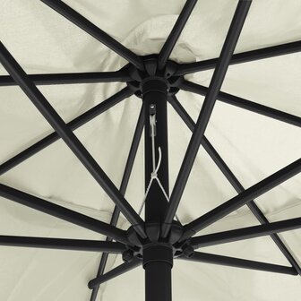 Parasol met metalen paal 390 cm zandwit 8719883763866 5