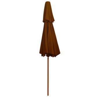 Parasol dubbeldekker met houten paal 270 cm terracottakleurig 8720286164471 4