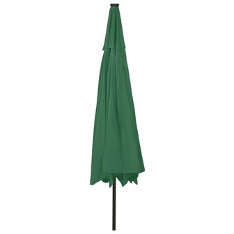 Parasol met LED-verlichting en metalen paal 400 cm groen 8720286115077 5