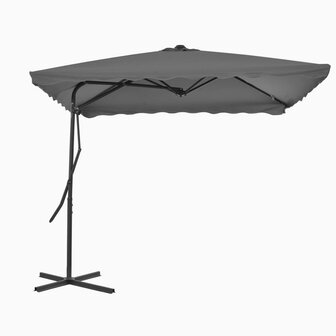 Parasol met stalen paal 250x250 cm antraciet 8718475711353 1