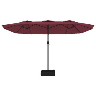 Parasol dubbel 449x245 cm bordeauxrood 8720845748333 4