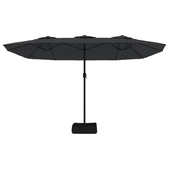 Parasol dubbel 449x245 cm zwart 8720845748357 4