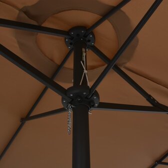 Parasol met aluminium paal 460x270 cm taupe 8718475711223 6