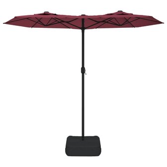 Parasol dubbel met LED&amp;apos;s 316x240 cm bordeauxrood 8720845748579 4