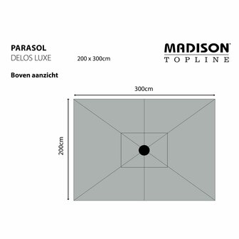 Madison Parasol Delos Luxe 300x200 cm ecru PAC5P016 8713229247614 7